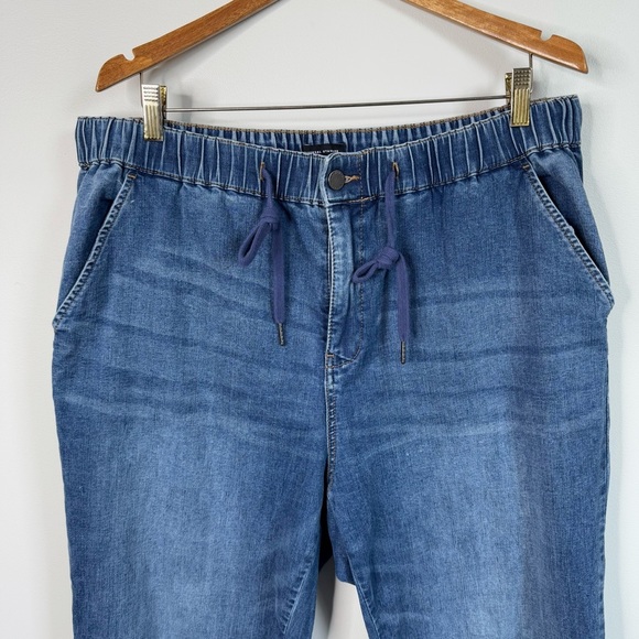 Universal Standard Comfort Denim Drawstring Jean Trouser Tidal Indigo Size S - Picture 2 of 9